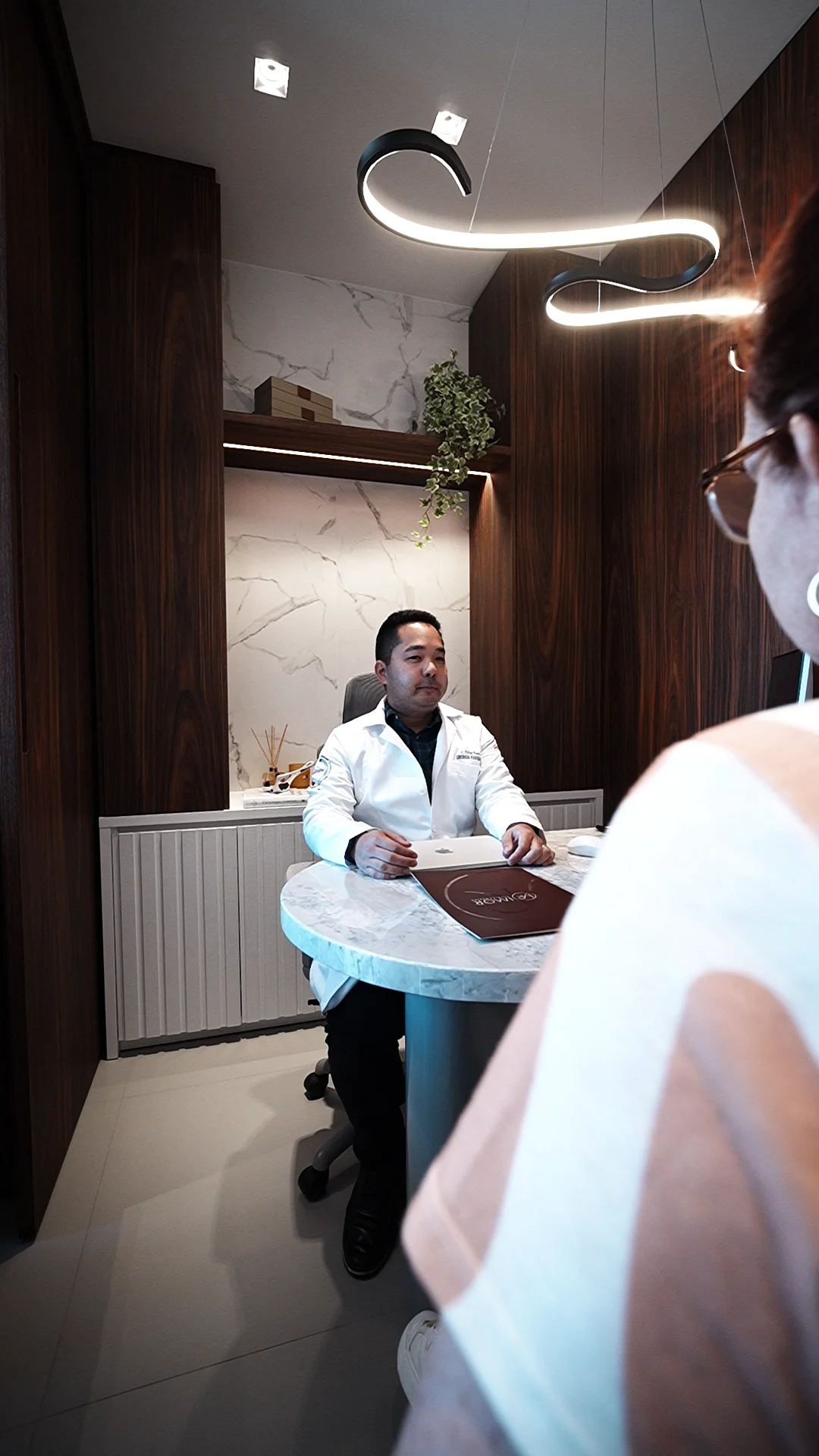 Recepcionando paciente